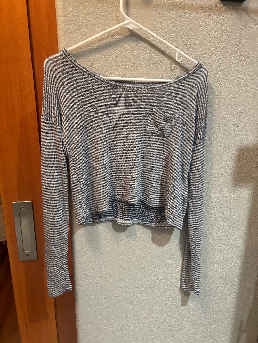 Y2K style Cute hollister striped knit crop top